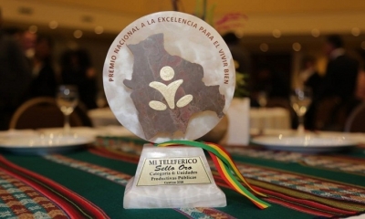 Premio Nacional a la Excelencia para Vivir Bien. Foto: ABI