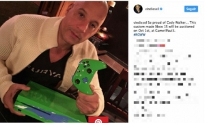 XBOX CREÓ LA CONSOLA ESPECIAL XBOX ONE S INSPIRADA EN EL MODELO DEL PRIMER AUTO DE PAUL WALKER EN LA PELÍCULA RÁPIDO Y FURIOSO/ Foto. Instagram