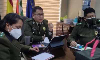 Jhonny Aguilera, comandante nacional de la Policía.