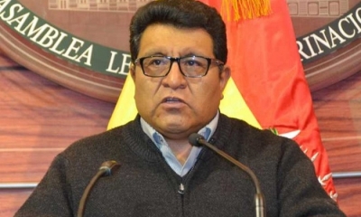 El jefe de bancada del Movimiento Al Socialismo (MAS) en el Senado, Efraín Chambi