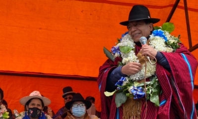 David Choquehuanca, vicepresidente de Bolivia/Foto. ABI