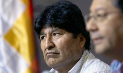 Foto / Archivo : Evo Morales (i) y el presidente Luis Arce