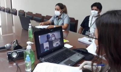 Para este actuado judicial se utilizó medios tecnológicos a través de la aplicación Zoom que permitió, a la Fiscalía de Santa Cruz
