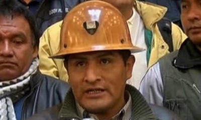 Secretario ejecutivo de la COB, Guido Mitma. 