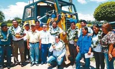 Las autoridades challaron la nueva maquinaria antes de darle uso. Foto. El Deber