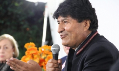 Evo Morales, líder político del MAS 