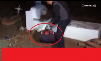 Así encontraron los restos de recién nacido/Foto. Captura de pantalla