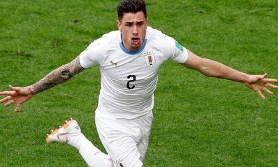 José María Giménez le da los tres puntos a los Tabárez frente al conjunto egipcio. Foto: RT
