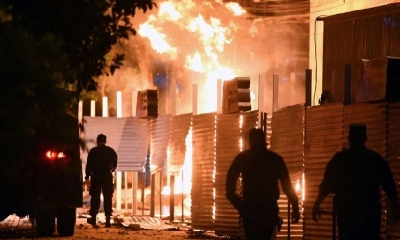 En las protestas se escucharon pedidos de renuncia del presidente Mario Abdo por su manejo de la pandemia.