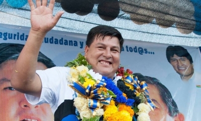Delfor Burgos Aguirre, alcalde de la ciudad de Bermejo y actual candidato a diputado por el MAS