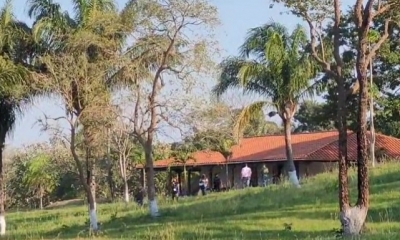 Una propiedad en la comunidad Las Cruces, presuntamente de Sebastián Marset.