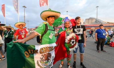 Hinchas mexicanos alentarán a su Selección en el Mundial de Rusia 2018.