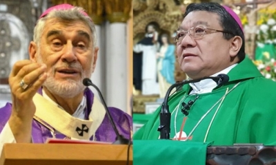 Monseñor Gualberti y monseñor Pesoa. Foto/portales oficiales de la Iglesia