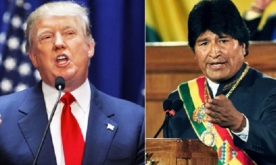 Donald Trump y Evo Morales. Foto: Internet