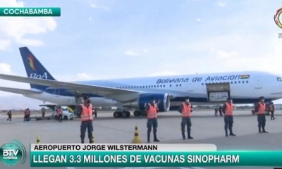El aeropuerto Jorge Wilstermann.