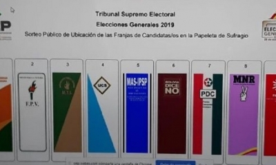 La papeleta tiene 9 columnas/Foto. RRSS