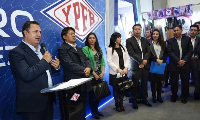 YPFB exhibe en su stand de la Feria Internacional de La Paz (Fipaz) 2023,