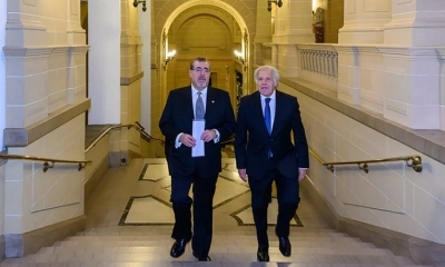 El presidente electo de Guatemala, Bernardo Arévalo, visitó la OEA en noviembre y fue recibido por el secretario general, Luis Almagro