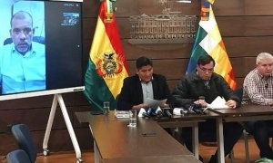 Los representantes de las bancadas del Legislativo