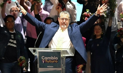 El presidente electo de Guatemala, Bernardo Arévalo