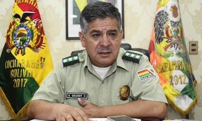El comandante departamental de la Policía, Raúl Grandy.