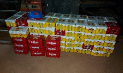 Aduana Nacional comisó 140.000 bolivianos en cerveza de contrabando. 