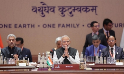 El primer ministro de la India, Narendra Modi, en la cumbre del G20. 