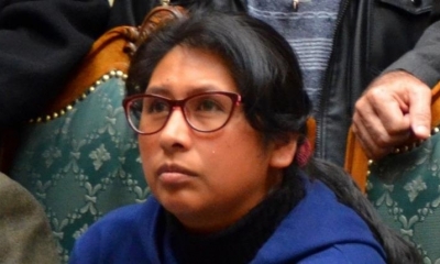 La presidenta de Senadores, Eva Copa. | Foto: @SenadoBolivia