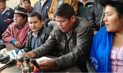 or otro lado, el Pacto de Unidad calificó de políticas las movilizaciones urbanas que se realizan contra el Código Penal, y anunció que se organizará 