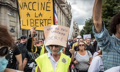 Protestas en París, Francia. | EFE / EPA / Christophe Petit Tesson