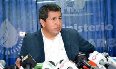 El ministro de Hidrocarburos, Luis Alberto Sánchez