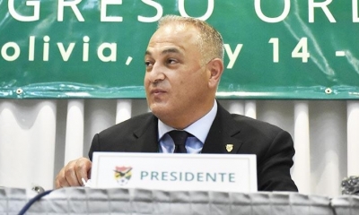 Fernando Costa, presidente de la Federación Boliviana de Fútbol. | APG