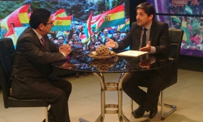 Raúl Castro, viceministro de Gestión Institucional en entrevista/Foto. RRSS