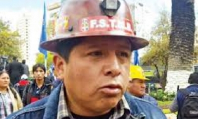 Juan Carlos Huarachi, secretario ejecutivo de la COB/Foto. RRSS