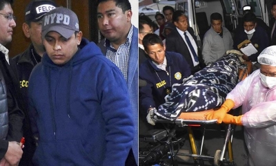 El expolicía Cristian Casanova y el cuerpo de Jonathan Quispe. | APG