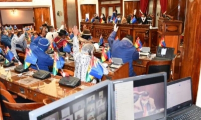 El pleno de la Cámara de Diputados. | @Diputados_Bol Diputados.