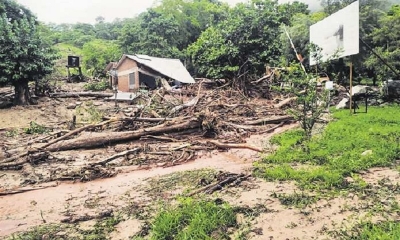 Desborde del Rio Grande derrumba viviendas y Destruye cultivos de pequeños productores