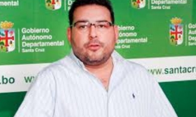 Víctor Hugo Añez, asesor de Gestión de la Gobernación de Santa Cruz/Foto. RRSS