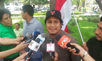 El dirigente del Movimiento de Izquierda Cristián Araoz 