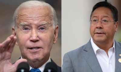 El presidente de Estados Unidos, Joe Biden y  Luis Arce 