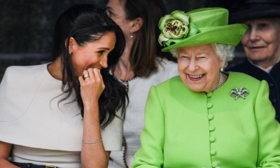 Meghan Markle y la Reina Isabel II/Foto. RRSS