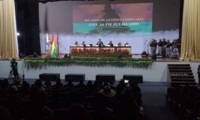 Sesión de honor por el aniversario de La Paz/Foto. Vicepresidencia 