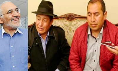 Carlos Mesa, Rafael Quispe y Wilson Santamaría/Foto. Kandire