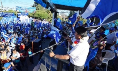 El presidente Evo Morales en Sucre. Foto:Cuenta de Twitter de Evo Morales