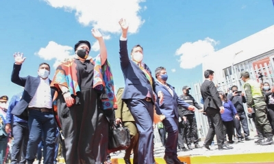El presidente Luis Arce, en La Paz  