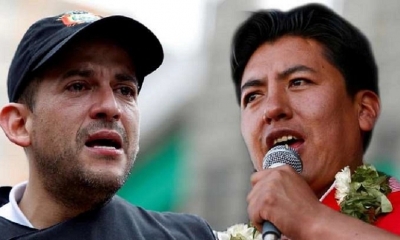 Luis Fernando Camacho y Marco Pumari 