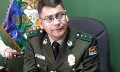 Jhonny Aguilera Montecino, era director de la FELCC de La Paz/Foto. RRSS