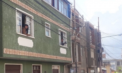 Los vecinos potosinos que se manifestaron este martes. / Foto: elpotosi.net