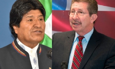 Evo Morales y Carlos Sánchez Berzaín/Foto. Kandire