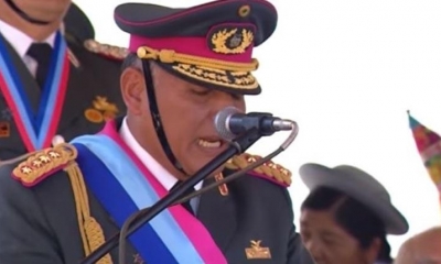 Comandante en Jefe de las Fuerzas Armadas de Bolivia, general Hugo Arandia. | ANF